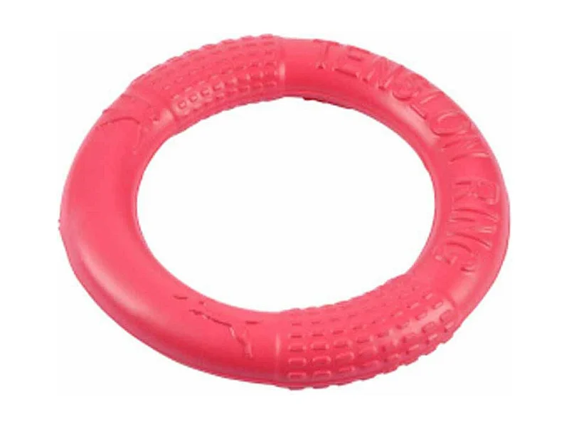 Jouet pour Chien "Anneau Eva Fitness" 17cm Rouge