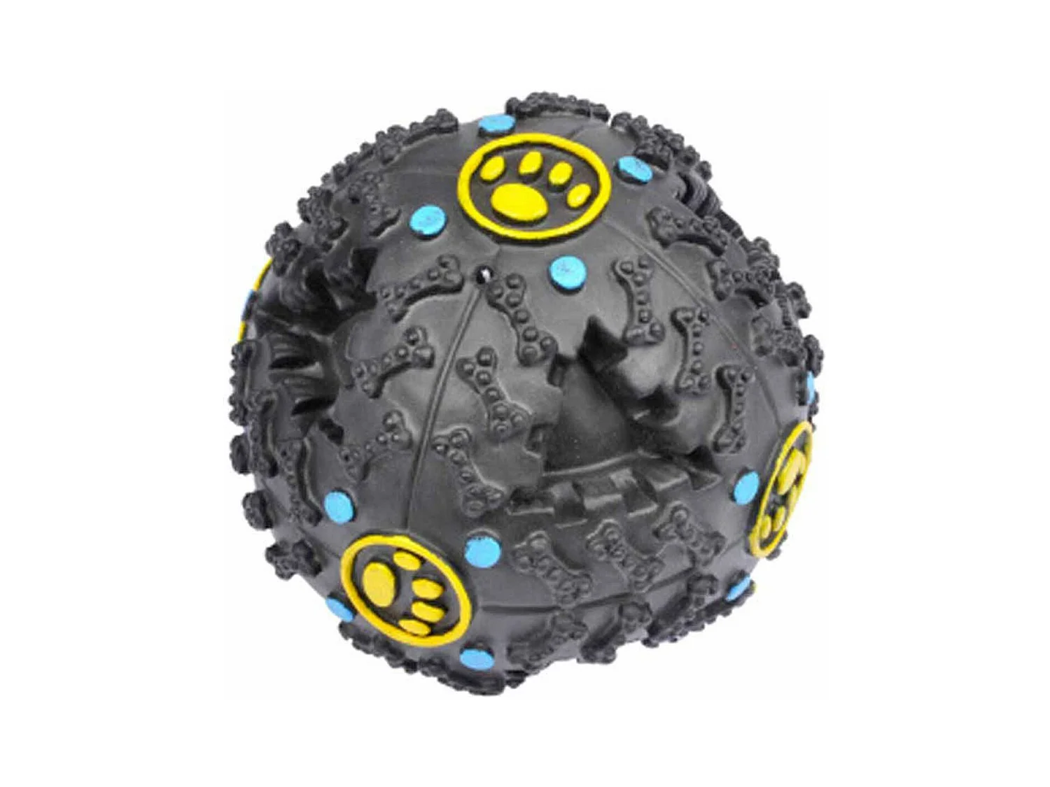 Balle pour Chien "Distributeur de Croquettes" 10cm Noir