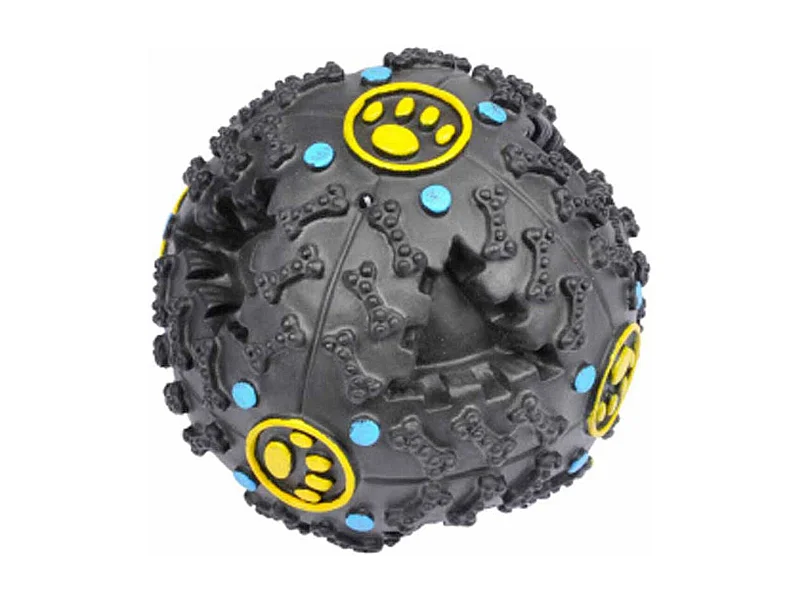 Balle pour Chien "Distributeur de Croquettes" 10cm Noir