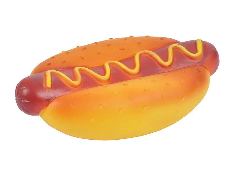 Jouet pour Chien "Hot Dog" 15cm Orange