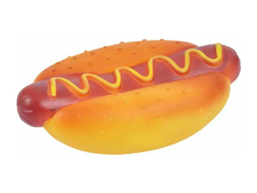 Jouet pour Chien "Hot Dog" 15cm Orange