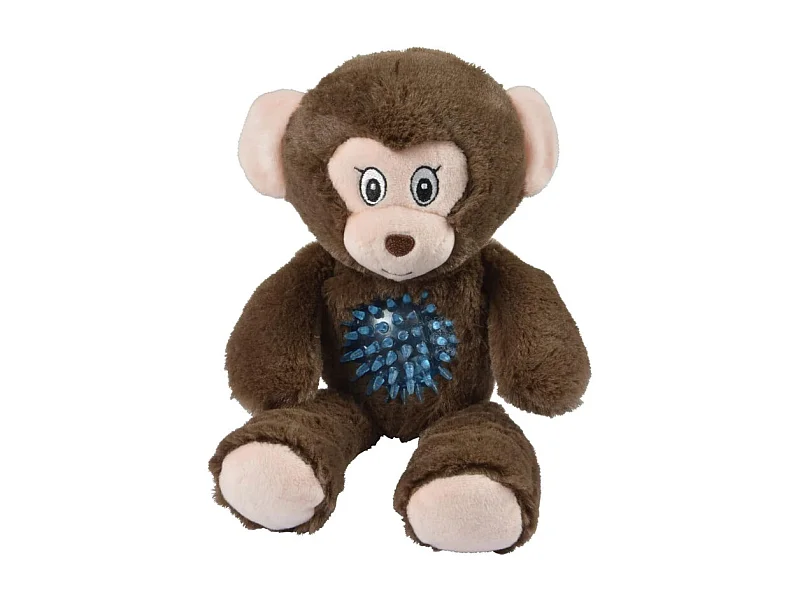 Jouet pour Chien Sonore "Filou le Singe" 27cm Marron