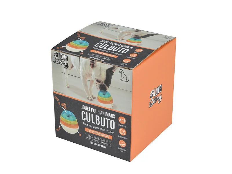 Jouet pour Chien Interactif "Culbuto" 12cm Multicolore