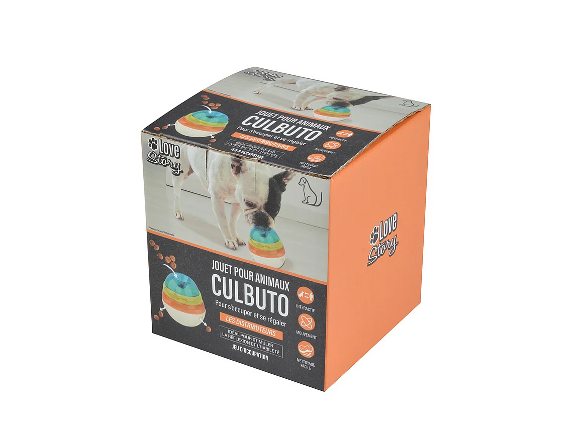 Jouet pour Chien Interactif "Culbuto" 12cm Multicolore