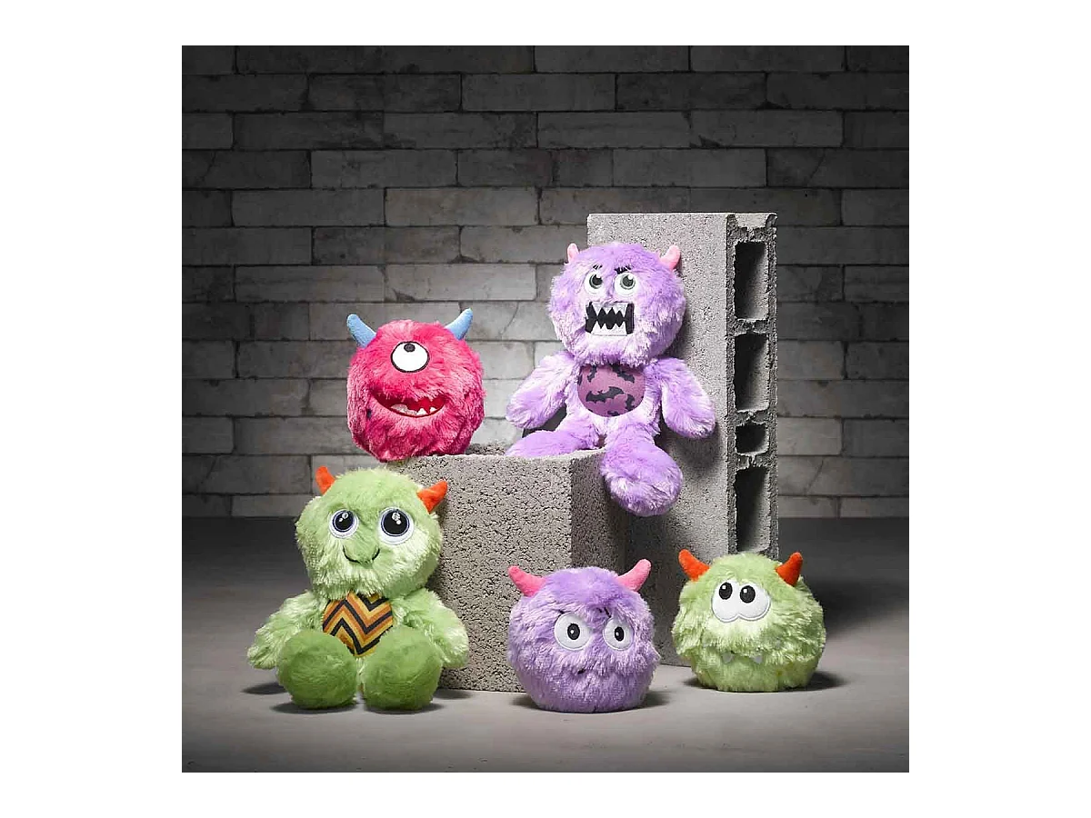 Jouet pour Chien "Léo le Monstre" 14cm Violet