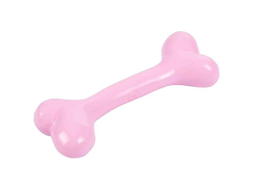 Jouet pour Chien Os "Puppy" 14cm Rose