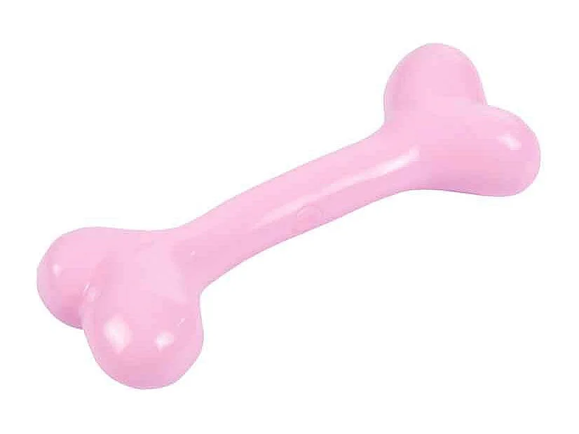 Jouet pour Chien Os "Puppy" 14cm Rose
