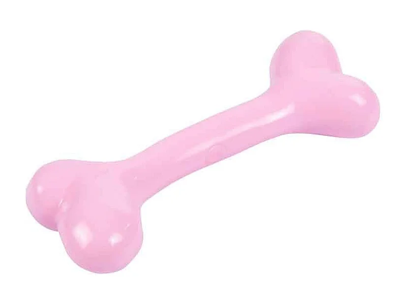 Jouet pour Chien Os "Puppy" 14cm Rose