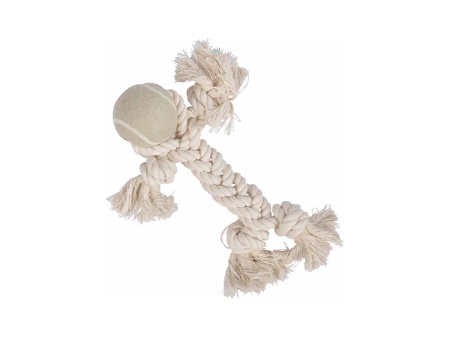 Jouet Bonhomme pour Chien "Slow Life" 25cm Écru