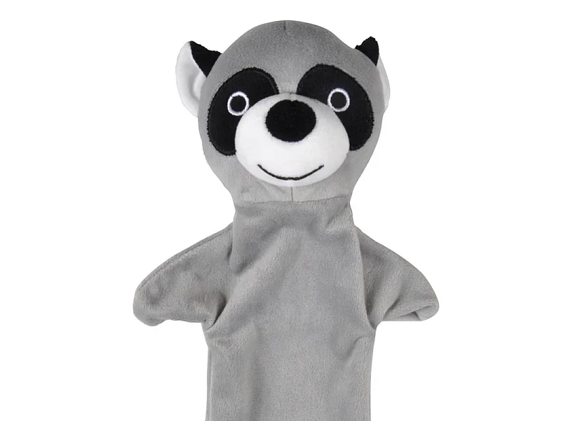 Peluche pour Chien "Raton Laveur" 45cm Gris