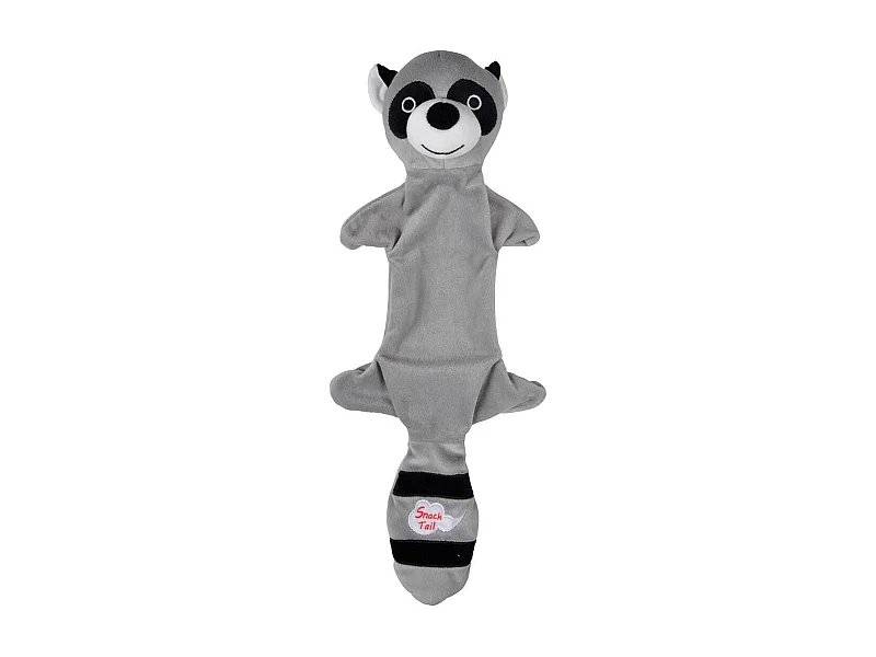 Peluche pour Chien "Raton Laveur" 45cm Gris