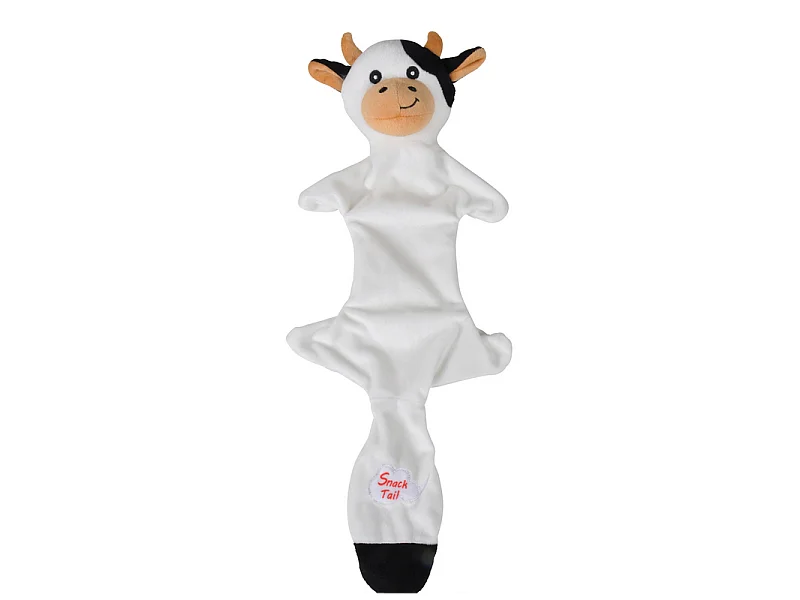 Peluche pour Chien "Vache" 45cm Noir & Blanc