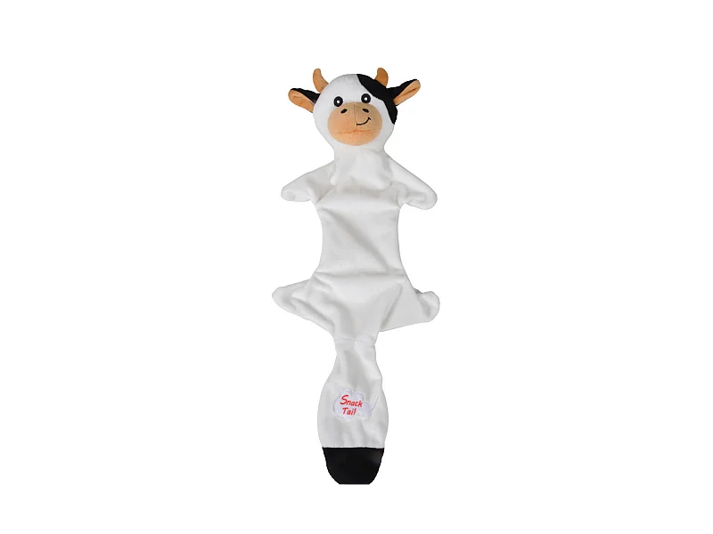 Peluche pour Chien "Vache" 45cm Noir & Blanc