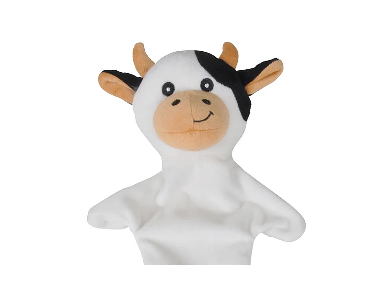 Peluche pour Chien "Vache" 45cm Noir & Blanc