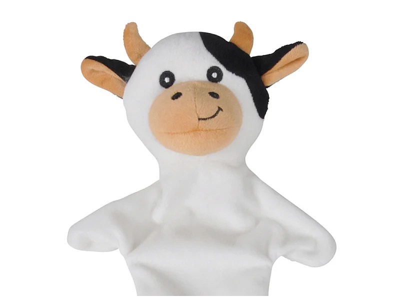 Peluche pour Chien "Vache" 45cm Noir & Blanc