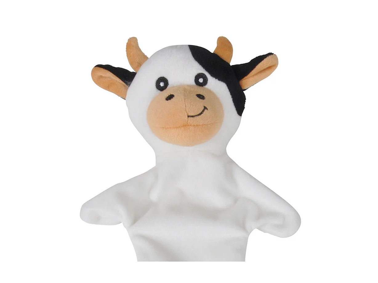 Peluche pour Chien "Vache" 45cm Noir & Blanc