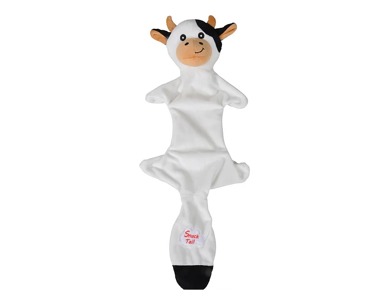 Peluche pour Chien "Vache" 45cm Noir & Blanc