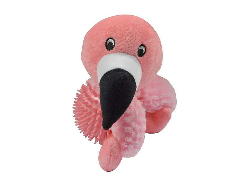 Jouet pour Chien Sonore "Maria le Flamant" 16cm Rose