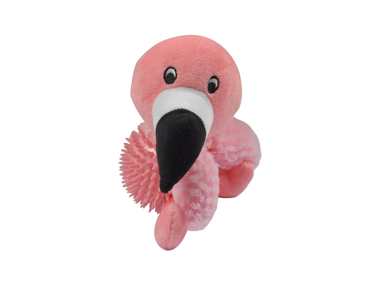 Jouet pour Chien Sonore "Maria le Flamant" 16cm Rose