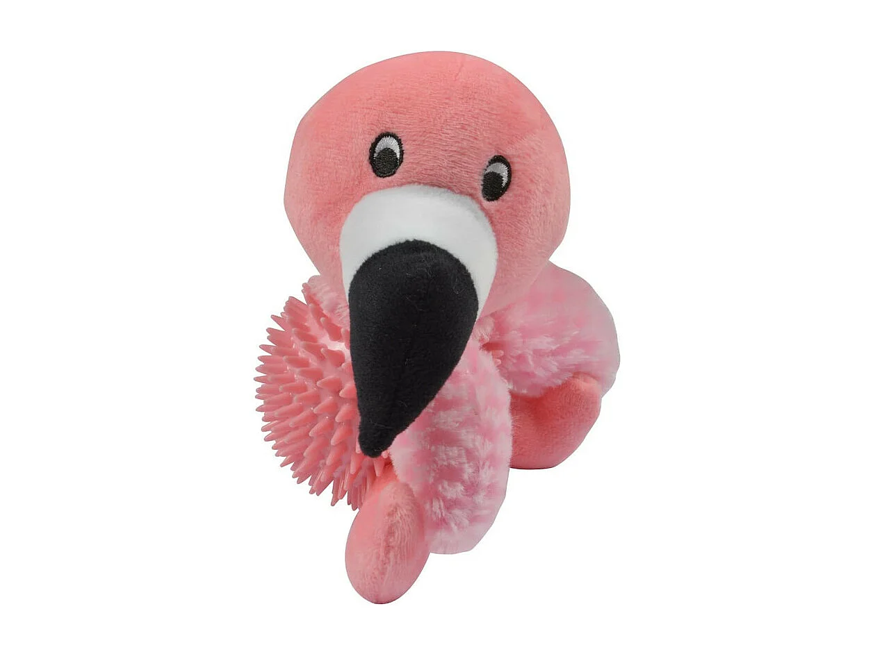 Jouet pour Chien Sonore "Maria le Flamant" 16cm Rose