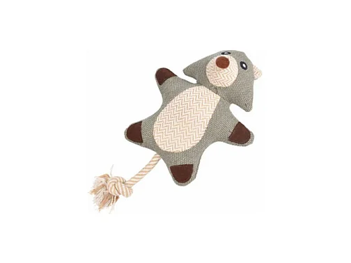 Peluche pour Chien "Ours" 38cm Gris