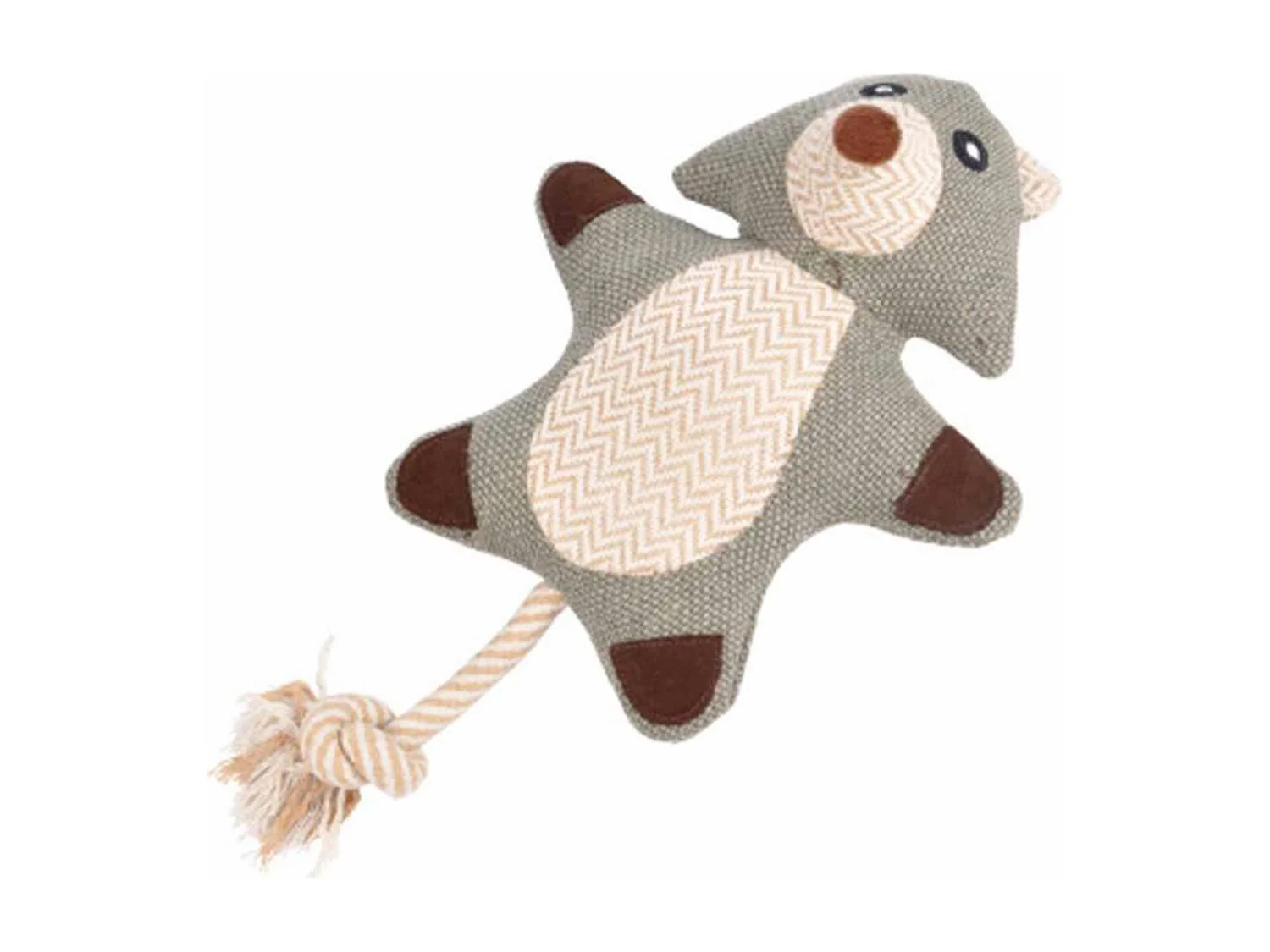 Peluche pour Chien "Ours" 38cm Gris