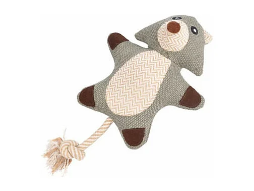 Peluche pour Chien "Ours" 38cm Gris