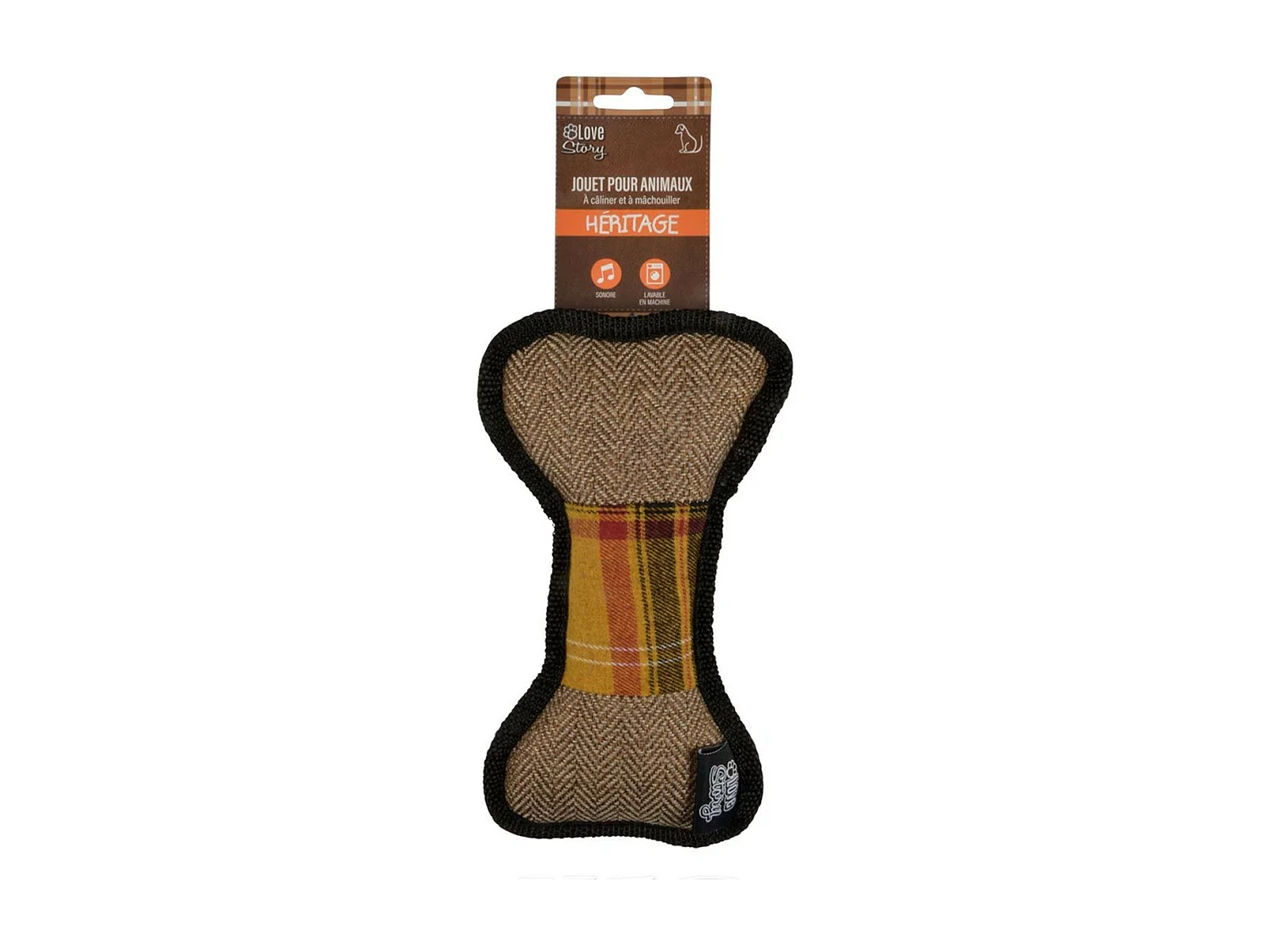 Jouet pour Chien Sonore "Héritage" 35cm Noisette