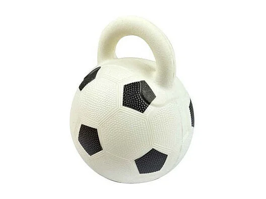 Jouet pour Chien "Ballon de Foot" 20cm Blanc & Noir