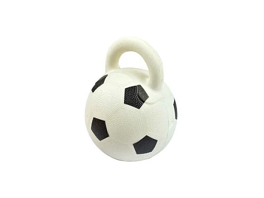 Jouet pour Chien "Ballon de Foot" 20cm Blanc & Noir