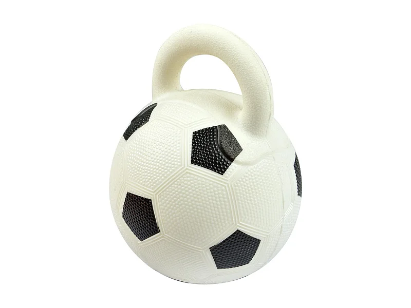 Jouet pour Chien "Ballon de Foot" 20cm Blanc & Noir