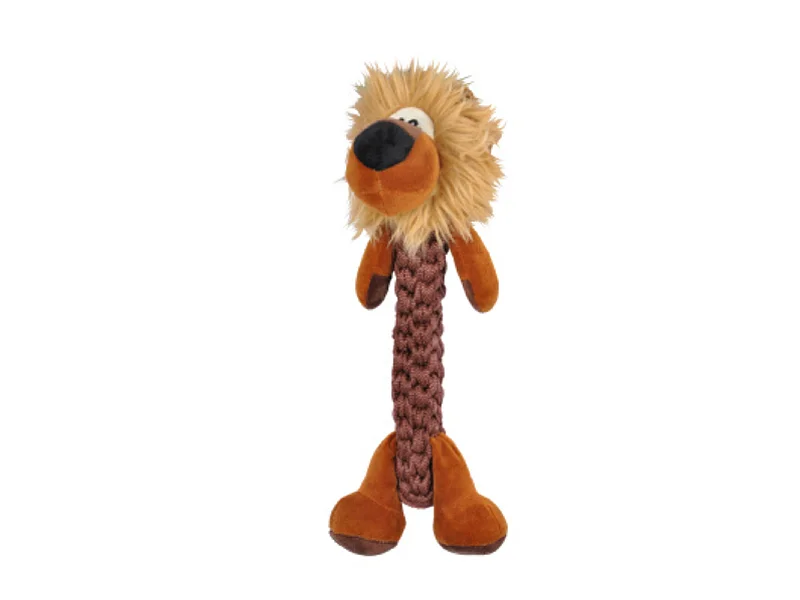 Peluche pour Chien "Lion" 34cm Marron
