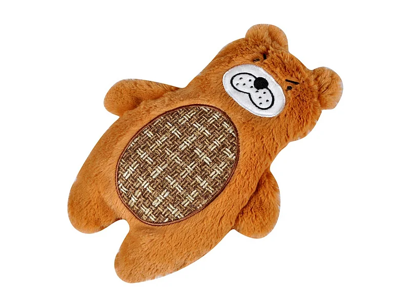 Jouet pour Chien Sonore "Noisette l'Ours" 28cm Brun