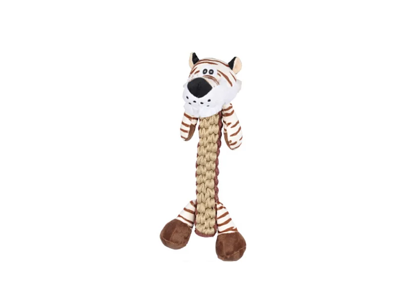 Peluche pour Chien "Tigre" 34cm Marron