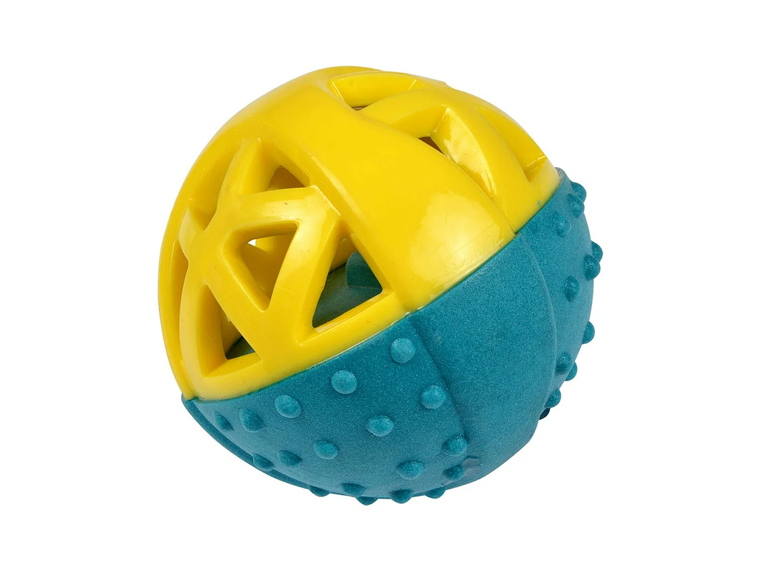 Jouet pour Chien Balle "Géométrique" 9cm Bleu