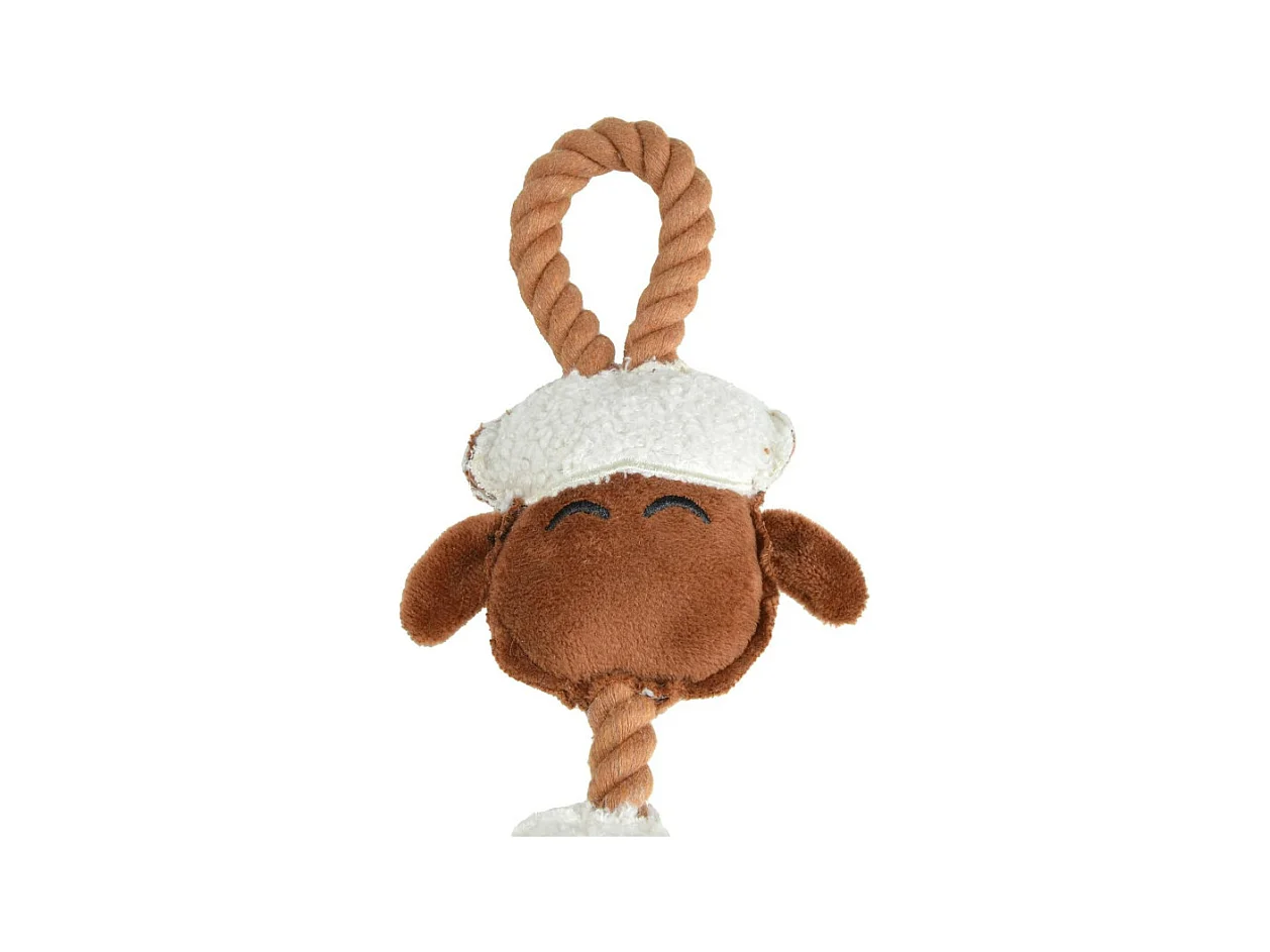 Jouet Peluche Mouton pour Chien "Wooly" 40cm Écru