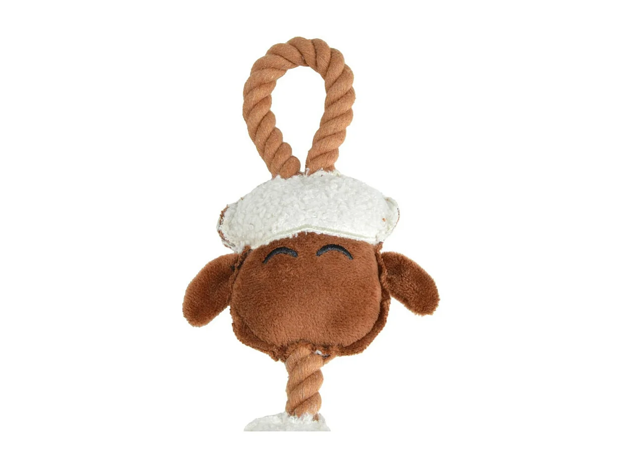 Jouet Peluche Mouton pour Chien "Wooly" 40cm Écru