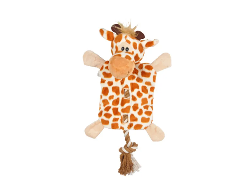 Peluche pour Chien "Girafe" 37cm Marron