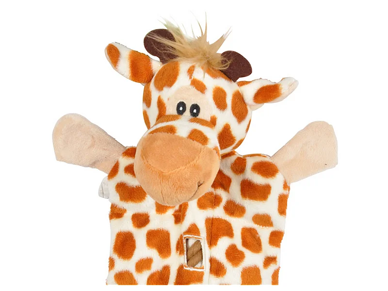 Peluche pour Chien "Girafe" 37cm Marron