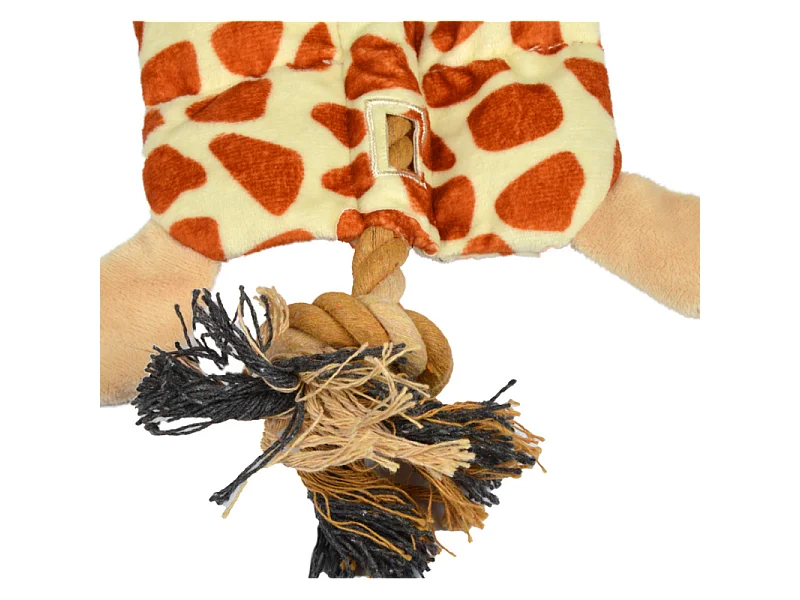 Peluche pour Chien "Girafe" 37cm Marron