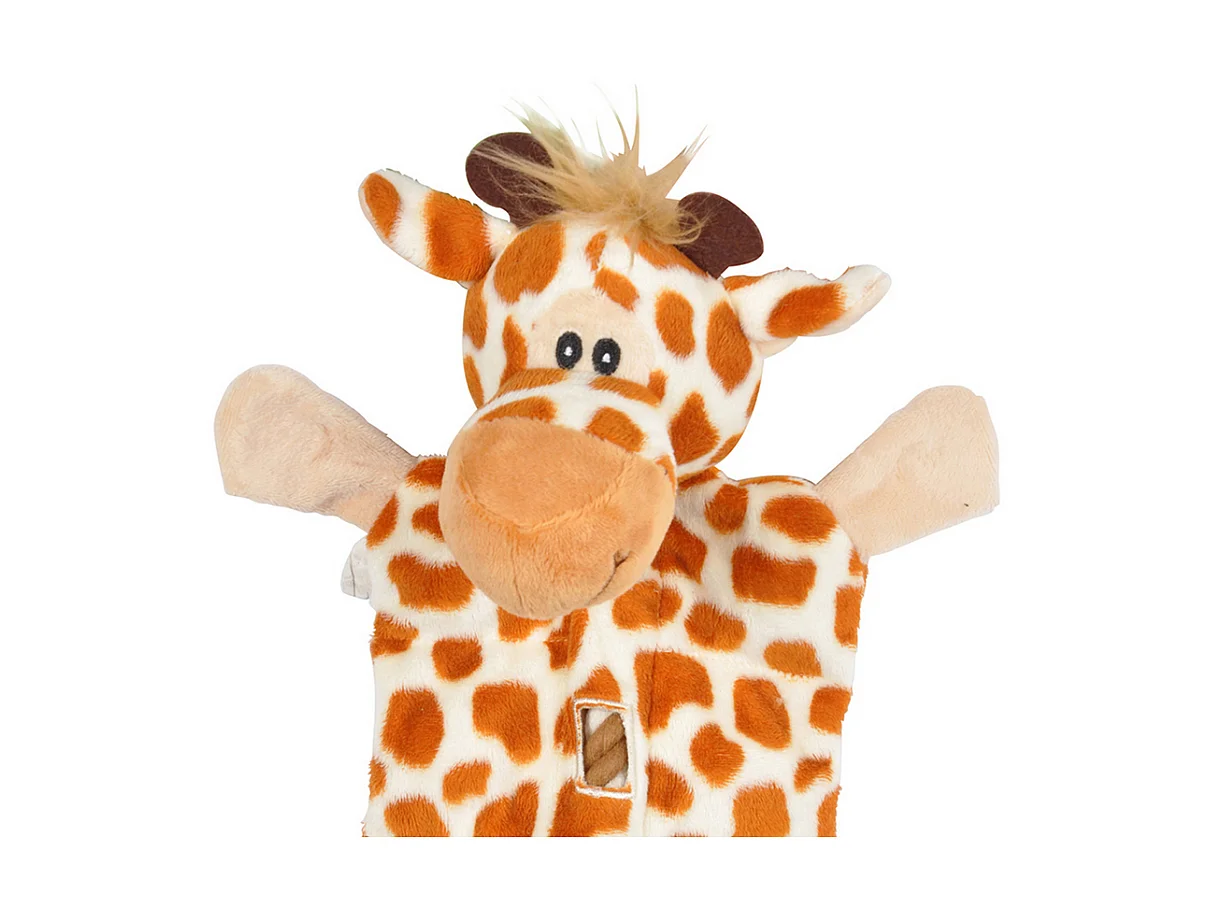 Peluche pour Chien "Girafe" 37cm Marron
