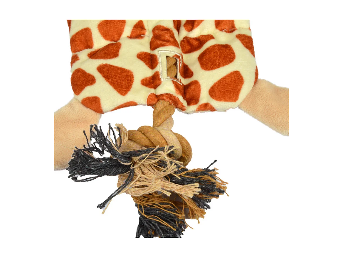 Peluche pour Chien "Girafe" 37cm Marron