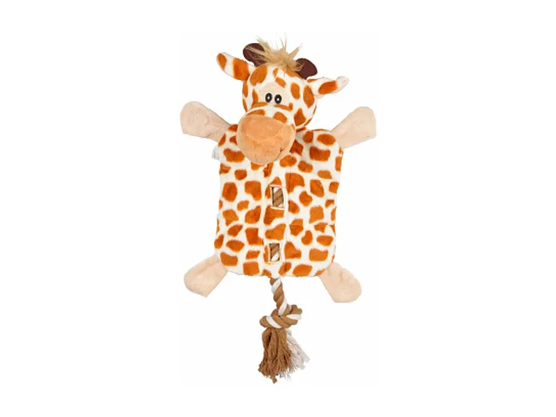 Peluche pour Chien "Girafe" 37cm Marron