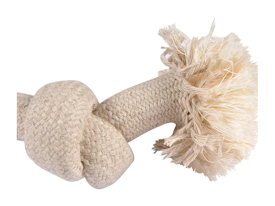 Jouet pour Chien "Corde 2 Nœuds" 30cm Naturel