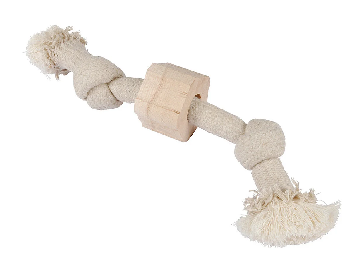 Jouet pour Chien "Corde 2 Nœuds" 30cm Naturel