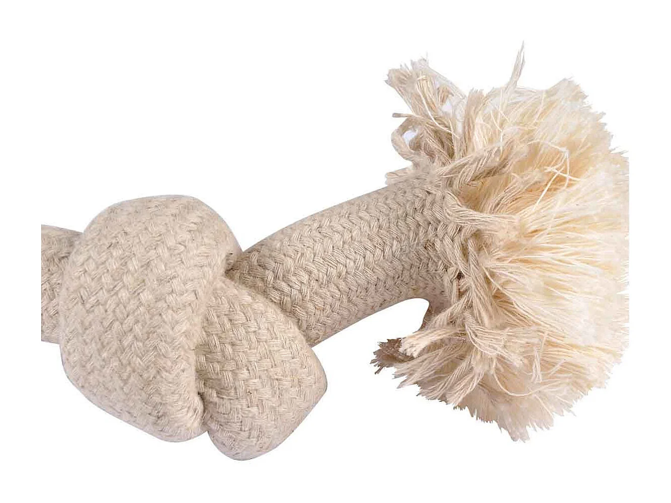 Jouet pour Chien "Corde 2 Nœuds" 30cm Naturel