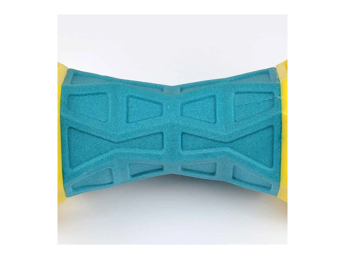 Jouet pour Chien Os "Géométrique" 18cm Bleu