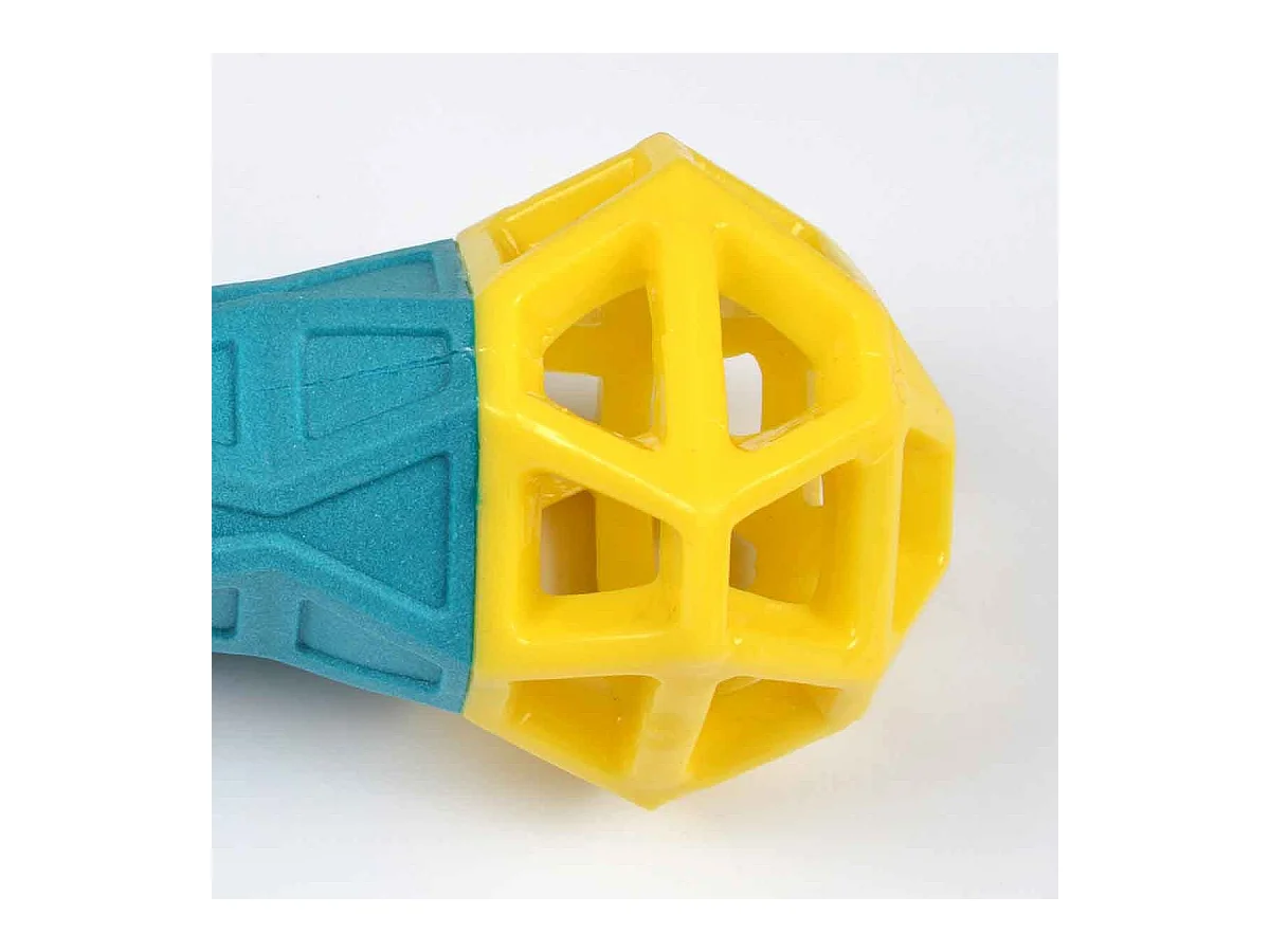 Jouet pour Chien Os "Géométrique" 18cm Bleu