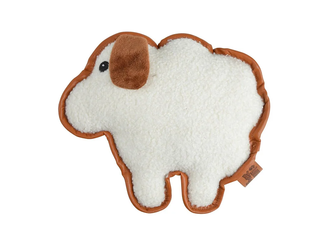 Jouet Peluche Mouton pour Chien "Wooly" 24cm Écru