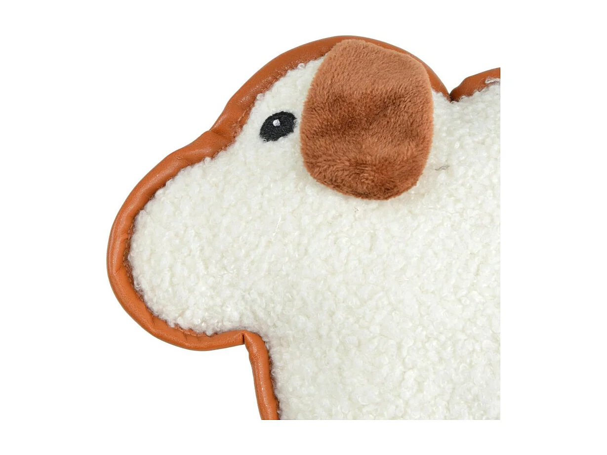 Jouet Peluche Mouton pour Chien "Wooly" 24cm Écru